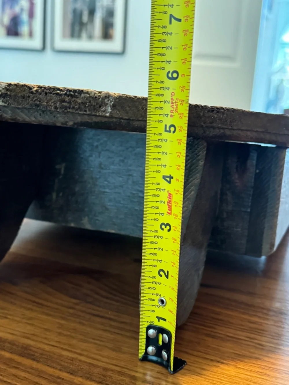 Vintage Brown Wooden toilet paper holder Wall Display Shelf - Home Wall Decor